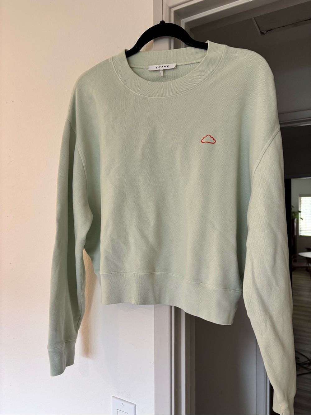 Frame denim Pale Mint Crewneck Sweater